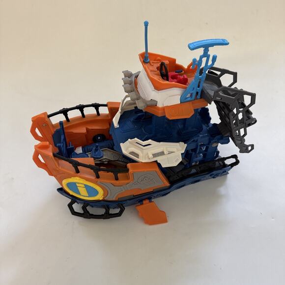 Fisher Price Imaginext Deep Sea Mission Command Ship Boat Diver 2 Figures CLEAN - Picture 3 of 8
